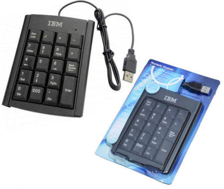 18-key IBM Numpad / Number / Numeric Keypad Black