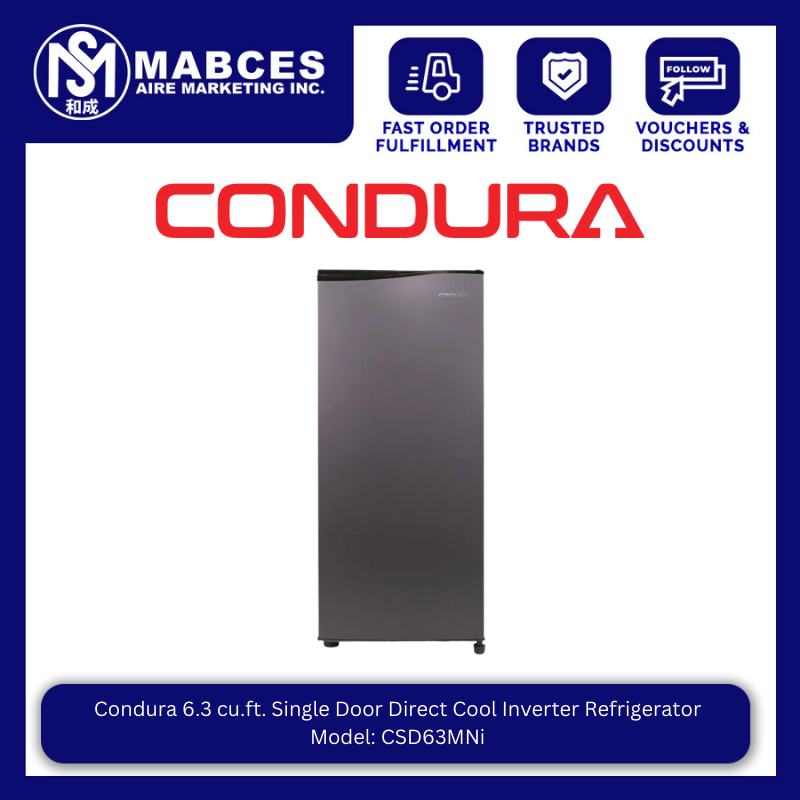 Condura 6.3 cu. ft. Single Door Direct Cool Inverter Refrigerator CSD63MNi