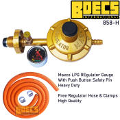 Maxco LPG Regulator 858H - Heavy Duty with Gauge