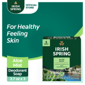 Irish Spring Aloe Body Soap 3.7oz x 3