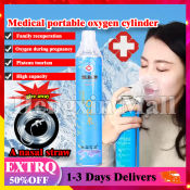 Portable 10L Medical Oxygen Tank with Nasal Cannula - 