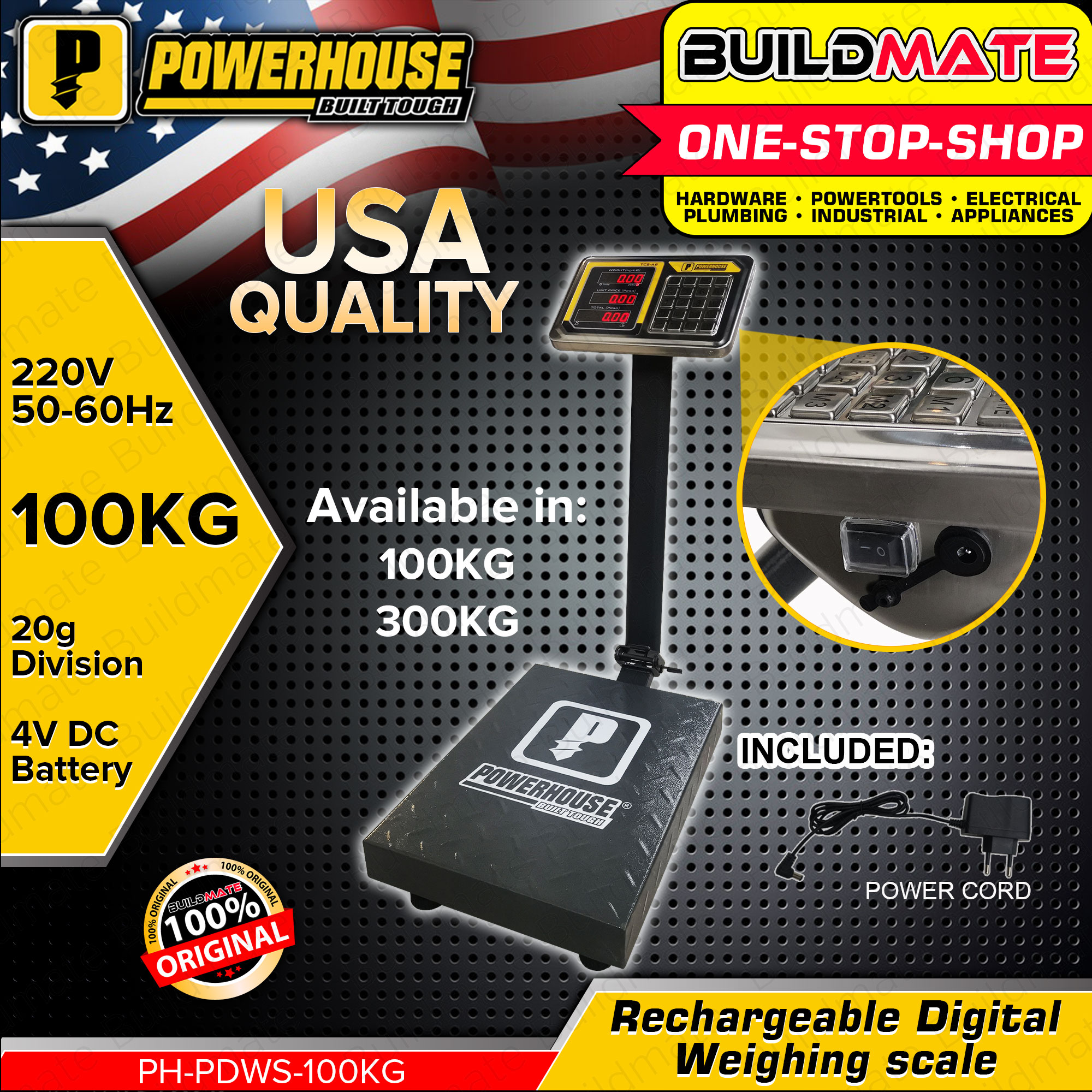 XtremepowerUS 600LB Weight Computer Scale Digital Floor Platform