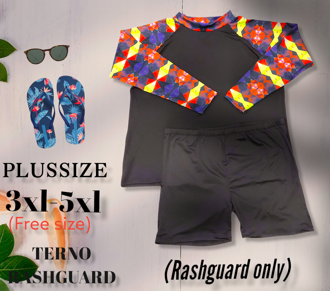Legit Plus Size Rash guard 3xl-5xl beach outfit sports & outdoors