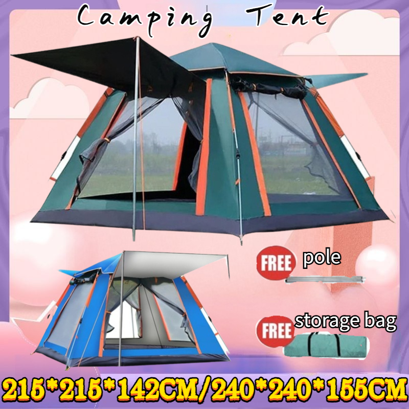 4-6-8 Person Camping Tent Family Tent Outdoor Tent For Camping Automatic Tent Quick Open Hiking Travel Tent