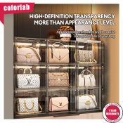 Colorlab Acrylic Box Acrylic Handbag Storage Organizer For Closet Case Luxury Storage Box For Clutch