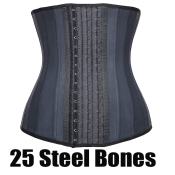 Steel Boned Latex Waist Trainer Cincher by 