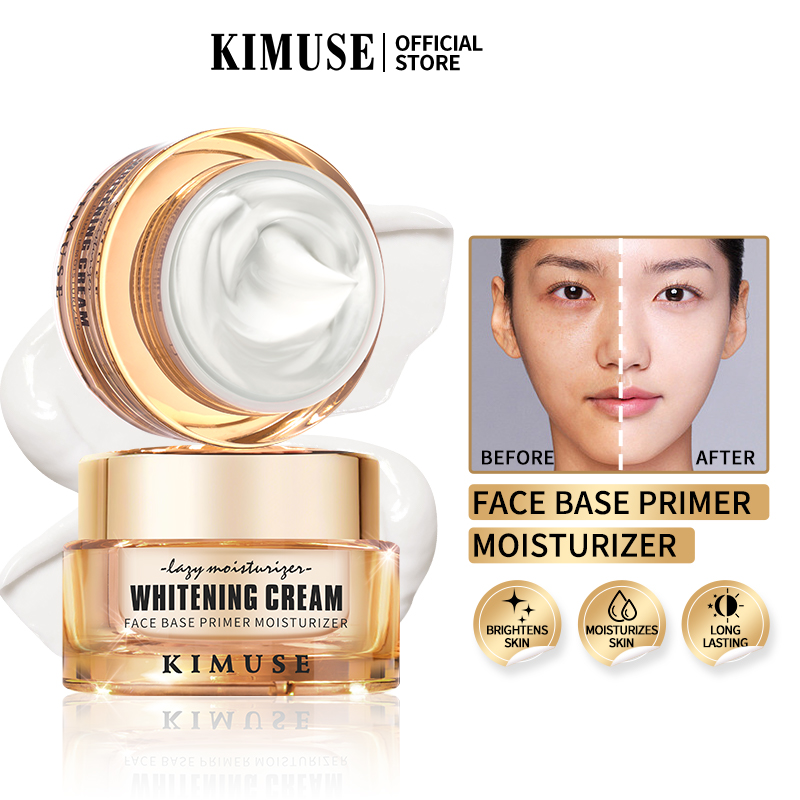 Discount on KIMUSE  shoes - SKU: KIMUSE Whitening Cream Face Base Primer Moisturizer Makeup Lazy Cream Isolate Brighten Skin Colour 2