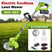 Hercules Electric Lawn Mower: Portable and Rechargeable, 36V/48V