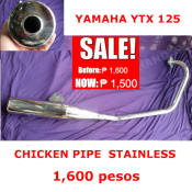 Yamaha YTX 125 Open Muffler - Big Butas