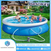 Bestway Top Ring Inflatable Swimming Pool Set for Family Outdoor