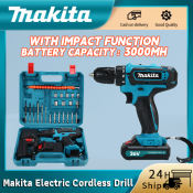 Ma kita Cordless Drill Electric Hammer Impact with Accessories