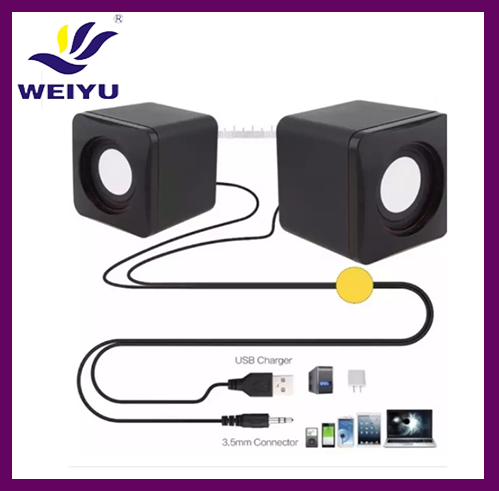 Portable 6W USB Speakers with Stereo Jack - 101Z