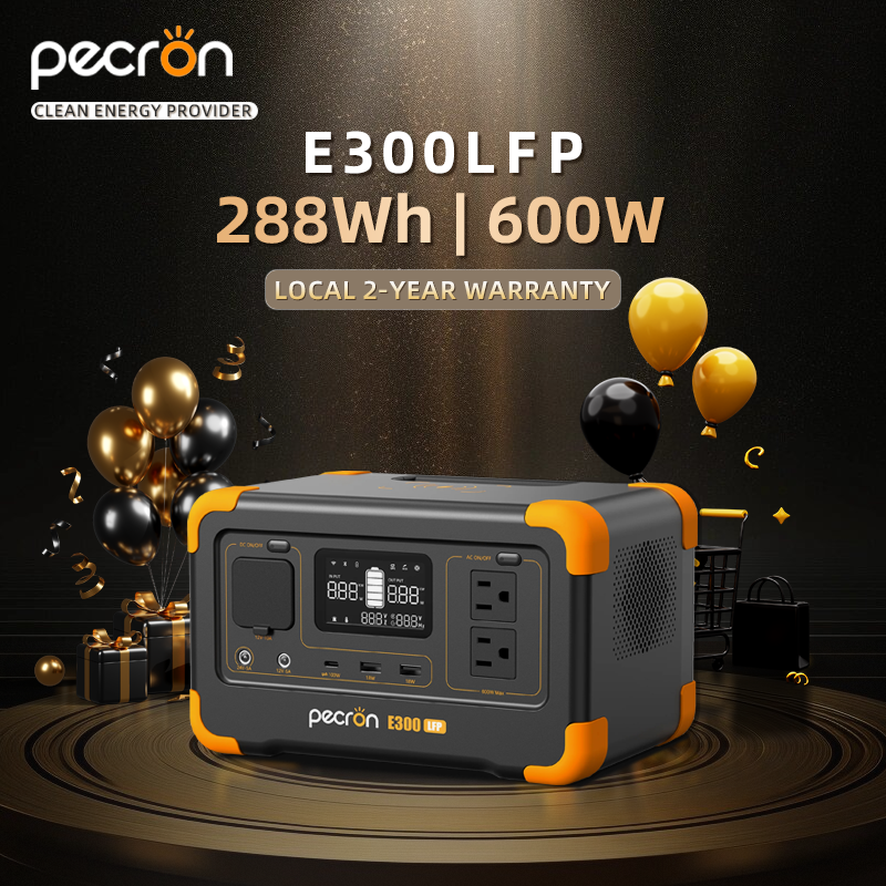 Pecron E600Lfp Lifepo4 Battery Power Station 614Wh Fast Charge Solar Generator 220V/60Hz | Lazada Philippines