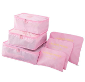 Travel Packing Cube Set - 6 pcs. Organizer Bags