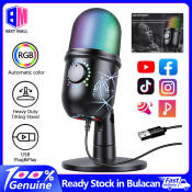 RGB Mic USB Condenser - Professional Mic for YouTube Gaming (Brand: ?)