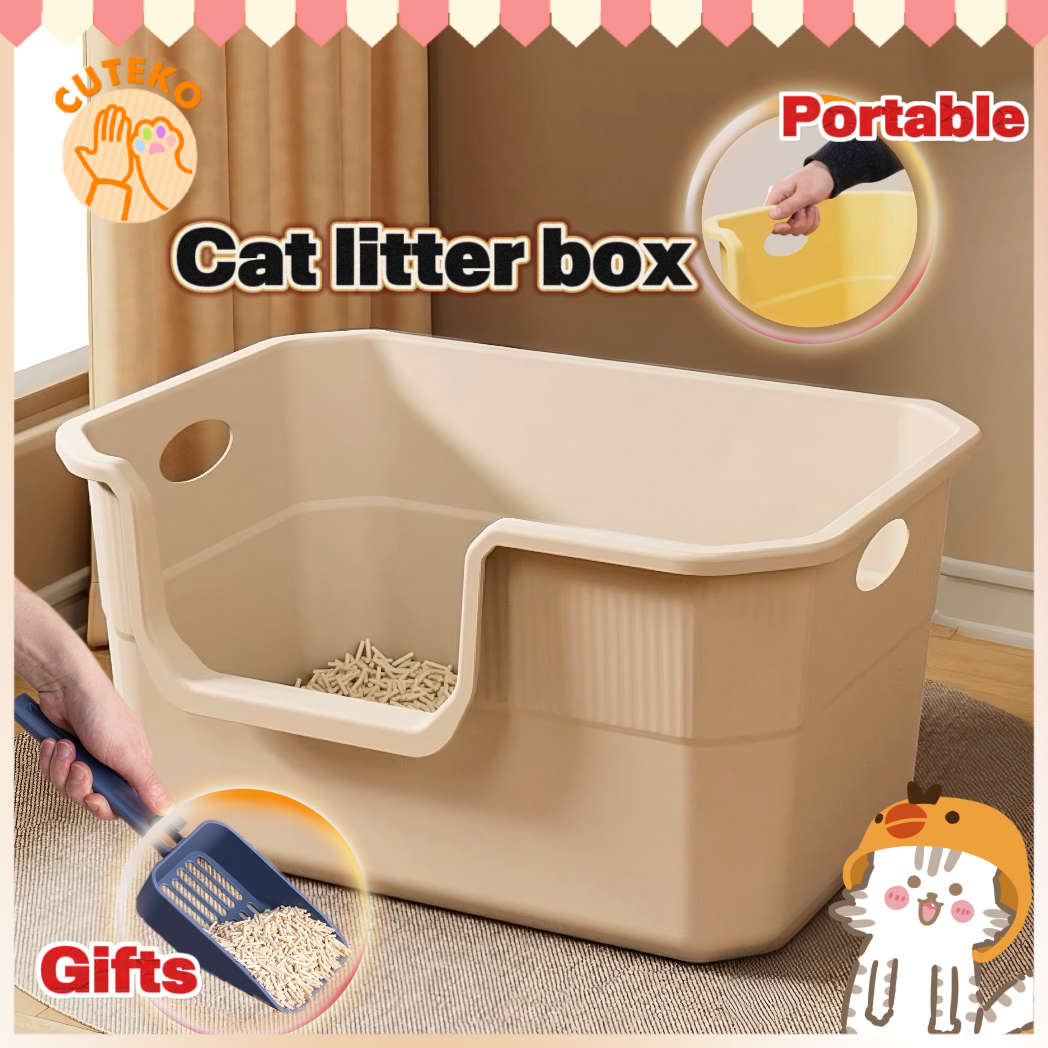 Cat litter box lazada hotsell