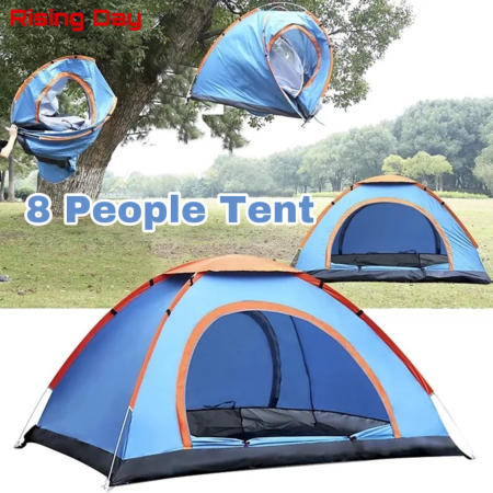 Quick-Opening Waterproof Camping Tent Set with Large Space 