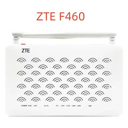 ZTE F460V5 Used WiFi Router with Antenna and ONU/OLT