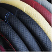 Sport Type Universal Anti-Slip Fiber Leather Steering Wheel Cover