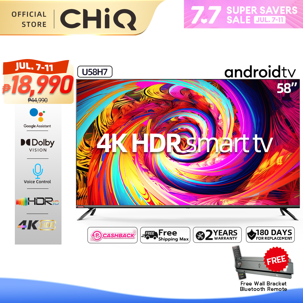 CHiQ U58H7 58 Inch Smart TV 4K UHD Android