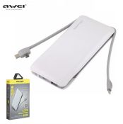 AWEI P51K 10000mAh Power Bank with Multi-Output Charging Cable