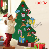 Great-King Kids DIY Felt Christmas Tree with Ornaments (Brand: Great-King)