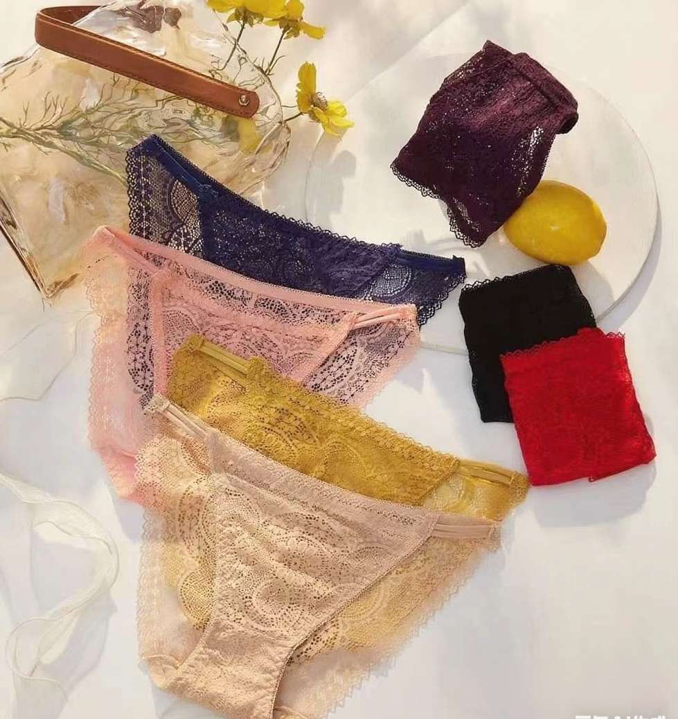 3PCS KOREAN FASHION SEXY LACE PANTY (FREE SZIE ) #3289