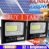 Original 1000W Solar Flood Light - Waterproof, 30 Year Warranty