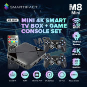 MXQ Pro M8 MINI 4K Smart TV Box + Game Console Set