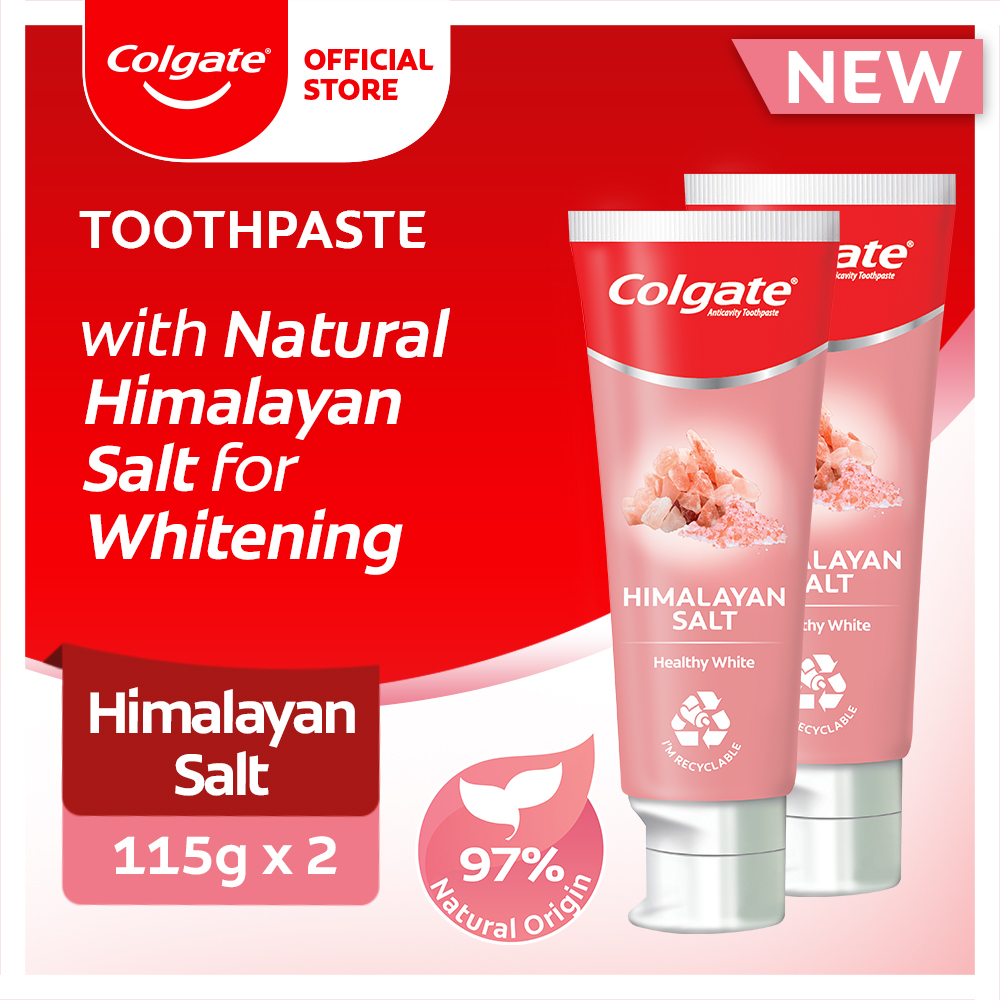 Lazada Philippines - Colgate Naturals Himalayan Salt Whitening Toothpaste 115g Twin Pack