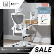 Gray Korean Style Home Office Chair by Home Zania
