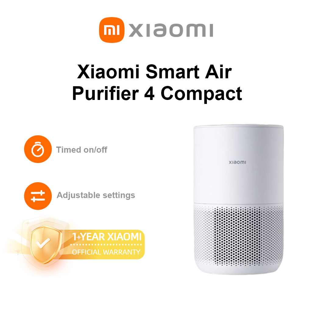 Xiaomi Smart Air Purifier 4 Compact Global Version 3-in-1 Filter Smart control Real-time Air Quality Monitoring Voice & App Control - Brand Xiaomi Presyo 3,999 Piso*Libreng Shipping