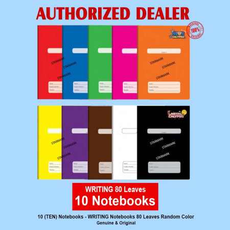 WRITING Neon Calypso Notebook Set - 10 Random Colors