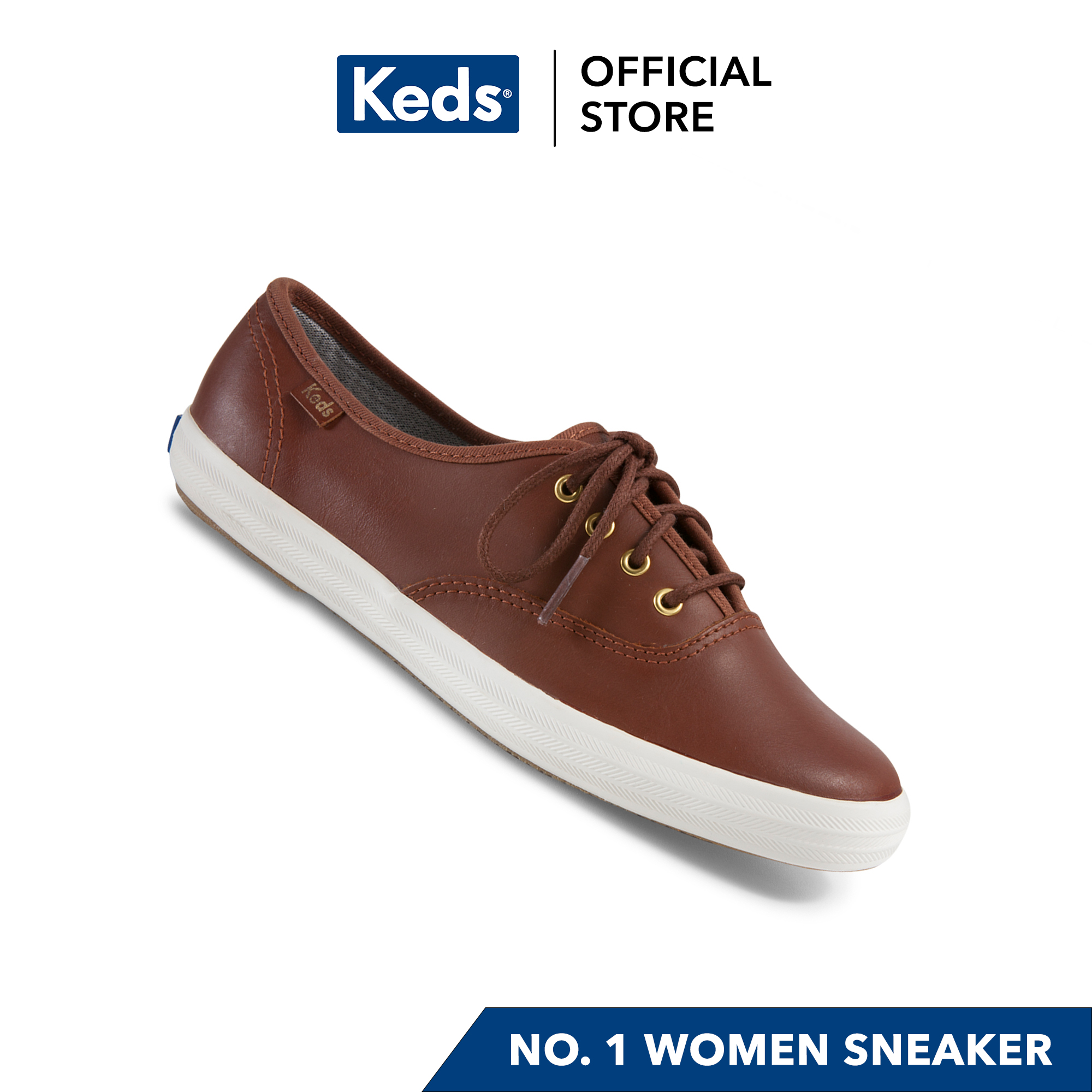 brown leather keds