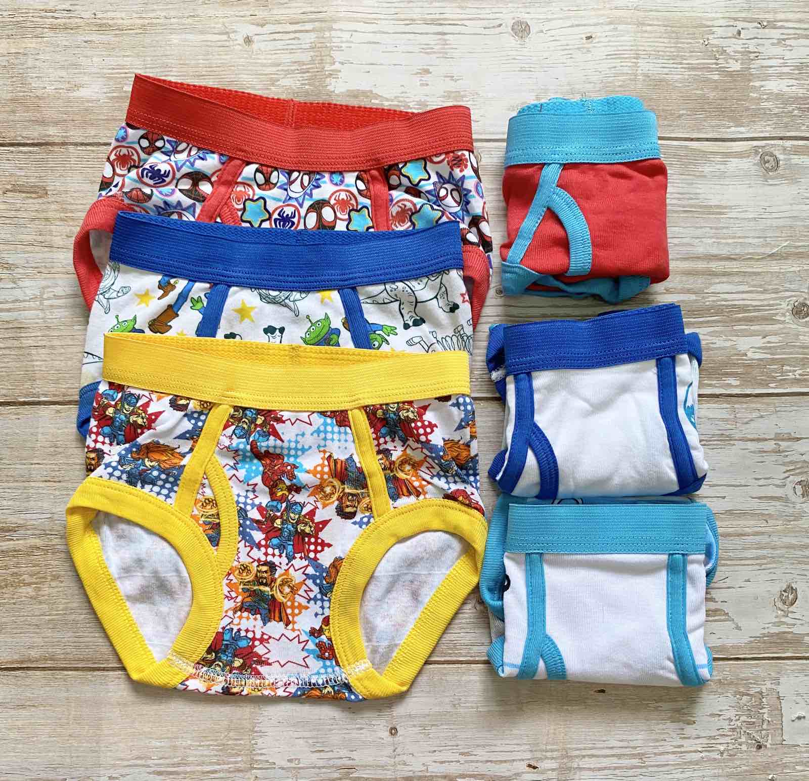 3 pcs or 6 pcs BRIEF BABY Briefs Underwear Boy - Newborn to 6mos COTTON underwear  Baby essential Baby Clothing Cartoon Character White Cotton