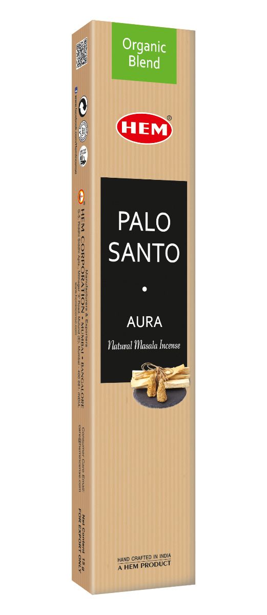 HEM Palo Santo Aura Natural Masala Incense Sticks 15 g