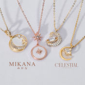 Mikana Celestial Pendant Necklace Set - Free Shipping & Gift Box