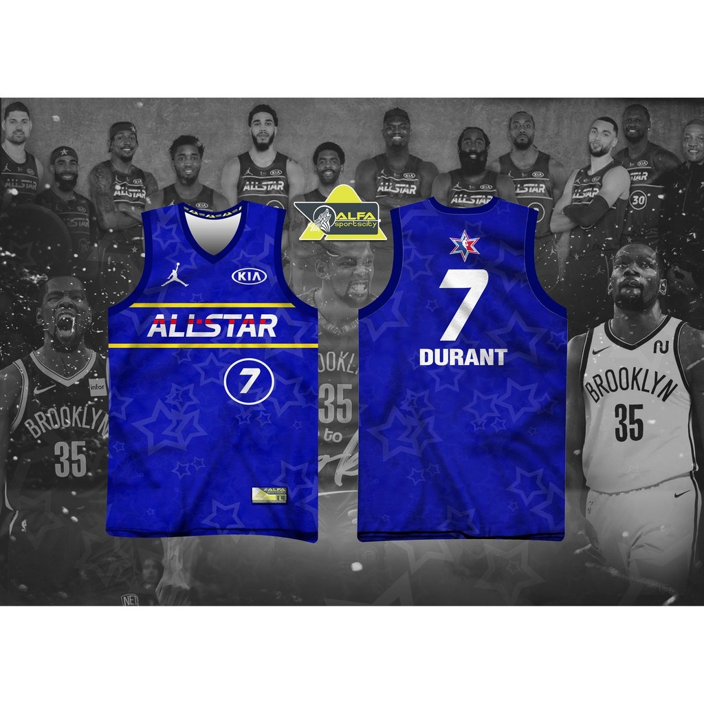 NBA_ Custom Screen Printed 2021 All-Star Basketball Jerseys Derozan Love  Harden Durant Dragic Walker George Man Woman Kids Youth S''nba''Jerseys 