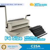 Officom C25A Comb Binding Machine - Heavy Duty, F4 Size