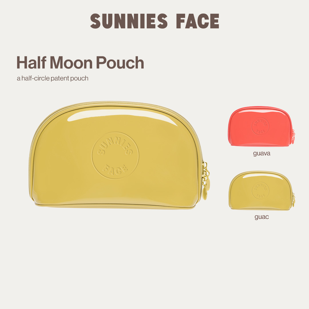 Discount on Sunnies Face  shoes - SKU: Sunnies Face Half Moon Pouch [Half-Circle Patent Pouch]