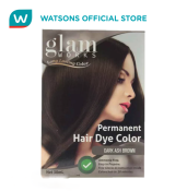 GLAM WORKS Permanent Hair Dye Color Dark Ash Brown 30ml