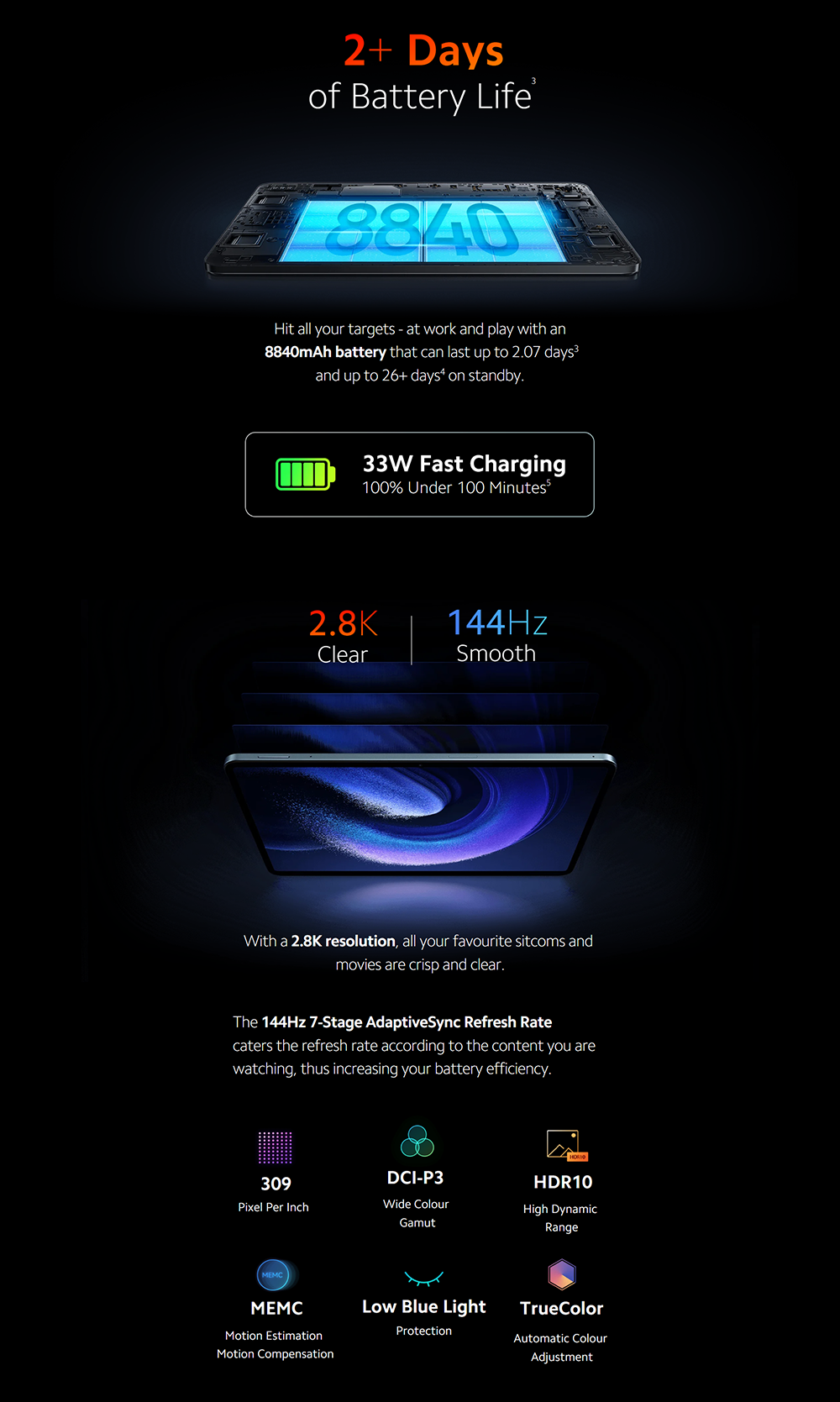 Xiaomi Pad 6 Snapdragon 870 Processor 8GB +256GB 13mp Camera Android Tablet  PC Upgradeable to Xiaomi HyperOS