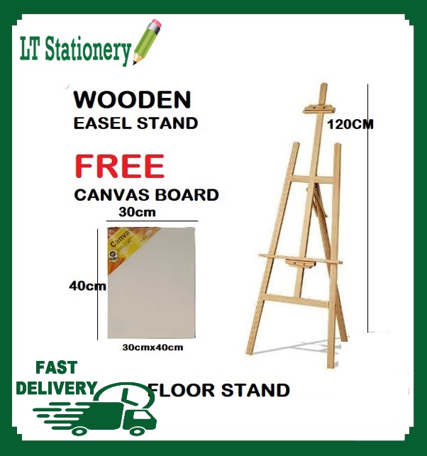 Easel Stand With Canvas Board