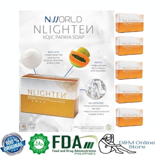 Nlighten Kojic Papaya Soap with Glutathione NWORLD | Lazada PH