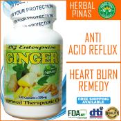 Herbal Pinas Ginger Capsules for Acid Reflux Relief