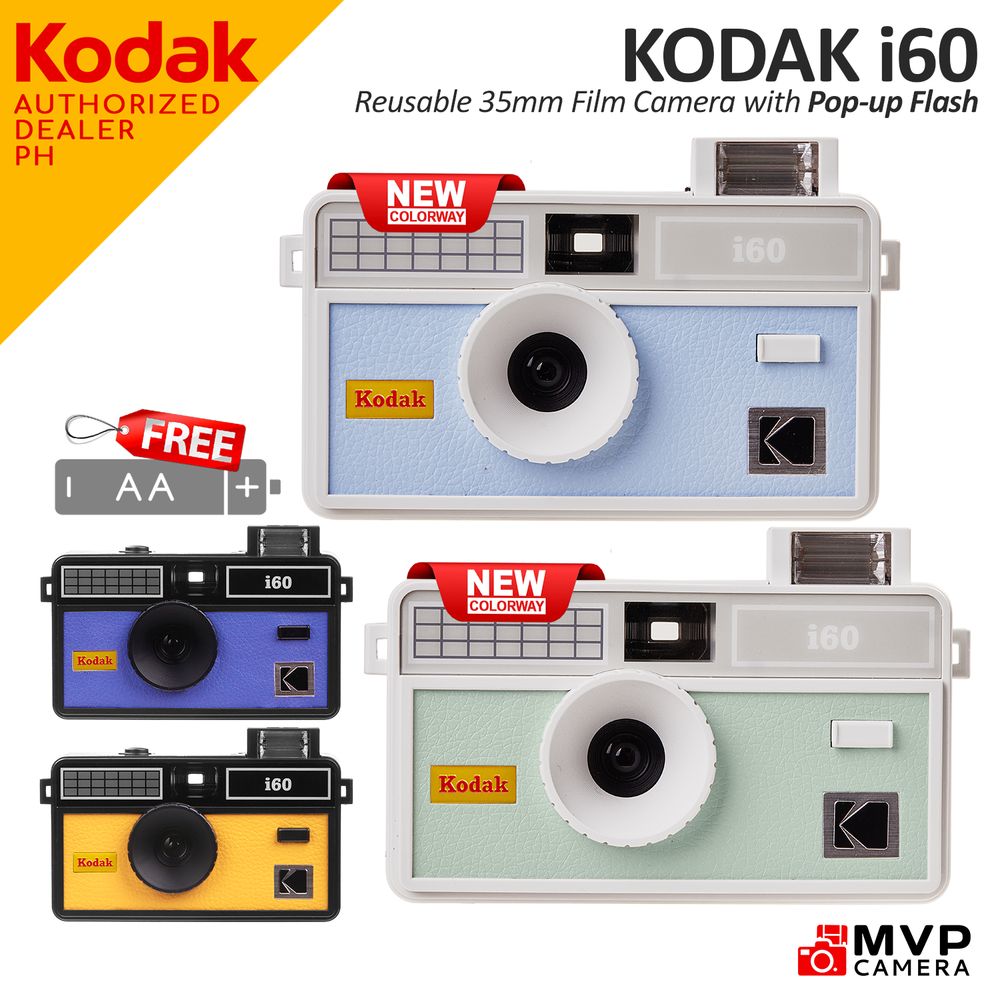 BUNDLE OPTIONS] KODAK i60 35mm 135 Reusable Film Camera Upgrade of