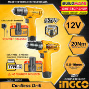 Ingco 12V Cordless Drill Driver with Power Indicator