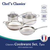 Chef's Classics Cilantro Stainless Steel Cookware Set, 7pcs