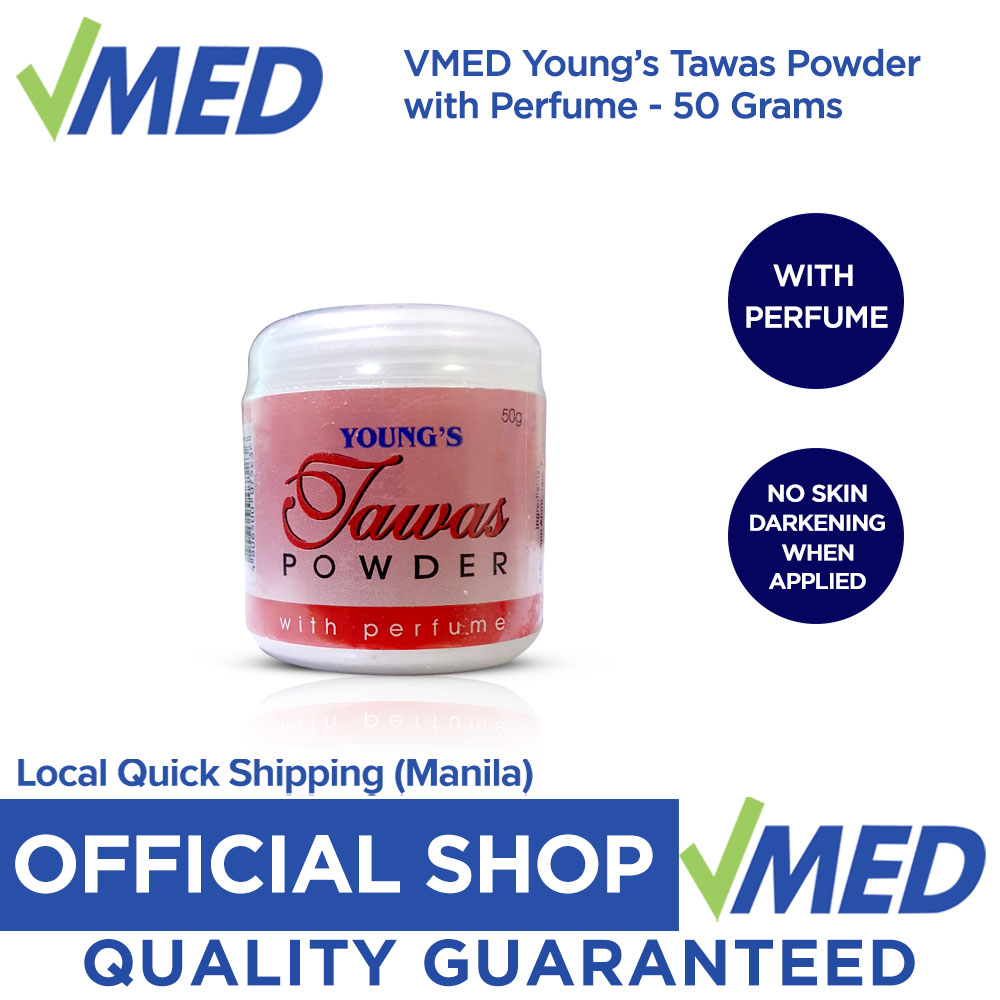 Vmed Young's Tawas Powder with Perfume 50g - 1pc Only