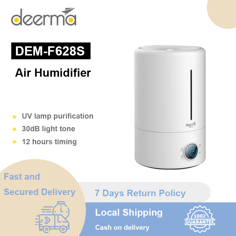 Deerma F628S Ultrasonic Humidifier - 5L Capacity, UV Steril